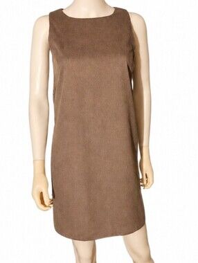 ERMANNO SCERVINO | Tan 100% Angora Mini Dress in Size IT 42 / US 10